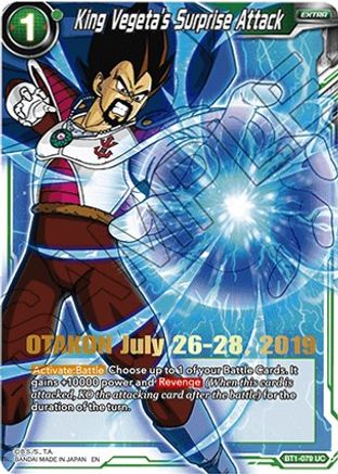 King Vegeta's Surprise Attack (OTAKON 2019) (BT1-079) - Promotion Cards Foil