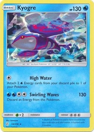Kyogre 053/236 - Holofoil Deck Exclusives - Holo Rare