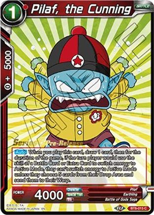 Pilaf, the Cunning (BT8-015_PR) - Malicious Machinations PreRelease Cards
