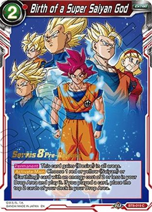 Birth of a Super Saiyan God (BT8-019_PR) - Malicious Machinations PreRelease Cards