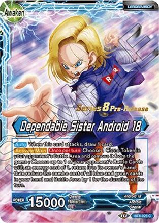 Android 18 // Dependable Sister Android 18 (BT8-023_PR) - Malicious Machinations PreRelease Cards