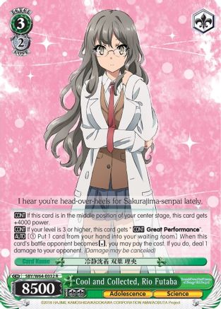 Cool and Collected, Rio Futaba (SBY/W64-E032 R) - Rascal Does Not Dream of Bunny Girl Senpai