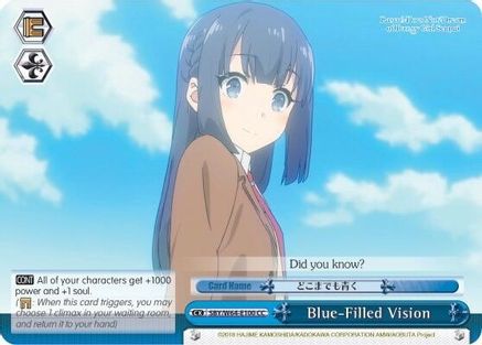 Blue-Filled Vision (SBY/W64-E100 CC) - Rascal Does Not Dream of Bunny Girl Senpai