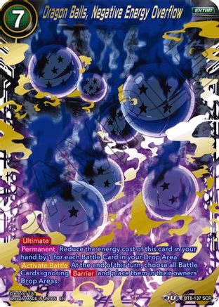 Dragon Balls, Negative Energy Overflow (BT8-137) - Malicious Machinations