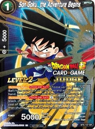 Son Goku, the Adventure Begins (Level 2) (BT6-107) - Judge Promotion Cards