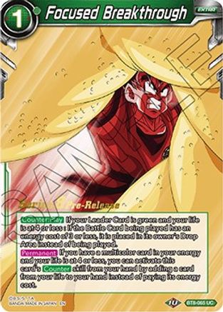 Focused Breakthrough (BT8-065_PR) - Malicious Machinations PreRelease Cards