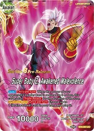 Super Baby 1 // Super Baby 2, Awakened Malevolence (BT8-067_PR) - Malicious Machinations PreRelease Cards