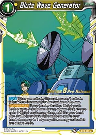 Blutz Wave Generator (BT8-087_PR) - Malicious Machinations PreRelease Cards