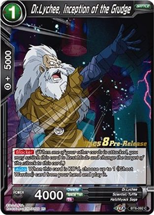 Dr.Lychee, Inception of the Grudge (BT8-092_PR) - Malicious Machinations PreRelease Cards