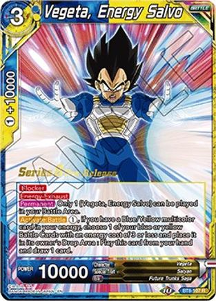 Vegeta, Energy Salvo (BT8-107_PR) - Malicious Machinations PreRelease Cards