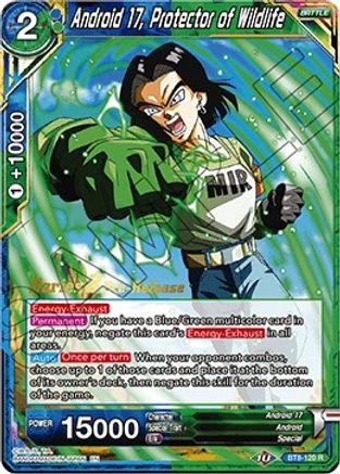 Android 17, Protector of Wildlife (BT8-120_PR) - Malicious Machinations PreRelease Cards