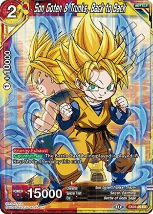 Son Goten & Trunks, Back to Back (EX09-05) - Expansion Deck Box Set 09 Saiyan Surge