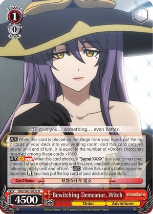 Bewitching Demeanor, Witch (GBS/S63-E032 R) - Goblin Slayer