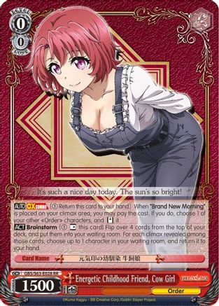 Energetic Childhood Friend, Cow Girl (GBS/S63-E028 RR) - Goblin Slayer