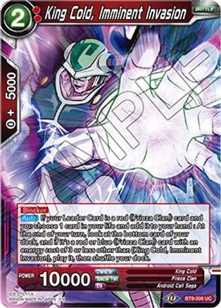 King Cold, Imminent Invasion (BT9-006) - Universal Onslaught Foil