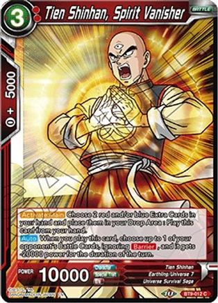 Tien Shinhan, Spirit Vanisher (BT9-012) - Universal Onslaught