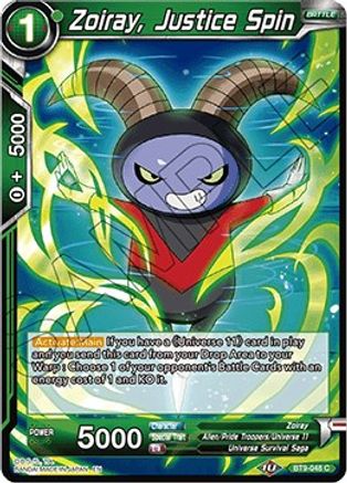 Zoiray, Justice Spin (BT9-048) - Universal Onslaught