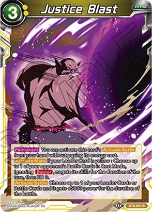 Justice Blast (BT9-067) - Universal Onslaught