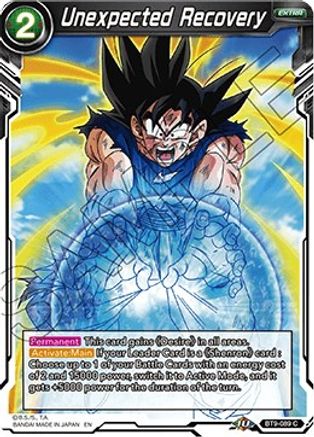 Unexpected Recovery (BT9-089) - Universal Onslaught