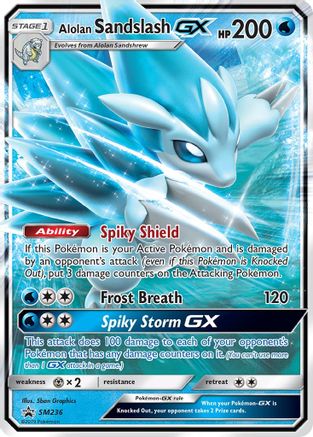 Alolan Sandslash GX SM236 - Holofoil SM Promos - Promo