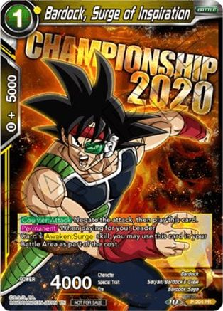 Bardock, Surge of Inspiration (P-204) - Promotion Cards