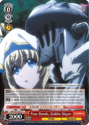 True Bonds, Goblin Slayer (GBS/S63-E031 R) - Goblin Slayer