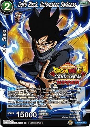Goku Black, Unforeseen Darkness (Regional Championship 2020) (P-124) - Tournament Promotion Cards