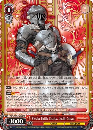 Precise Battle Tactics, Goblin Slayer (SR) (GBS/S63-E029S SR) - Goblin Slayer