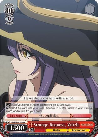 Strange Request, Witch (GBS/S63-E045 C) - Goblin Slayer