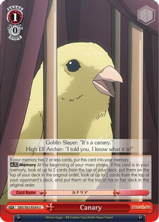 Canary (GBS/S63-E054 U) - Goblin Slayer