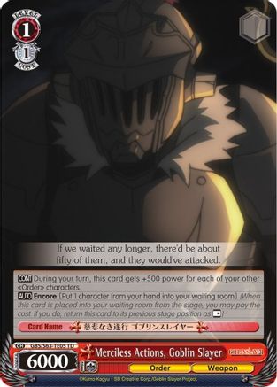 Merciless Actions, Goblin Slayer (GBS/S63-TE05 TD) - Goblin Slayer