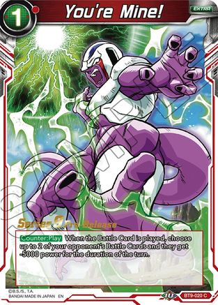 You're Mine! (BT9-020) - Universal Onslaught PreRelease Cards