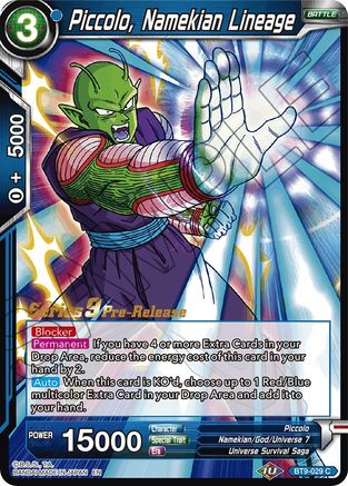 Piccolo, Namekian Lineage (BT9-029) - Universal Onslaught PreRelease Cards