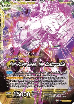 Jiren // Full-Power Jiren, the Unstoppable (BT9-053) - Universal Onslaught PreRelease Cards