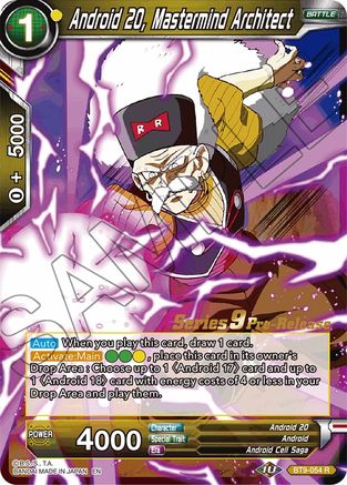 Android 20, Mastermind Architect (BT9-054) - Universal Onslaught PreRelease Cards