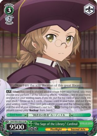 "The Sage of the Library" Cardinal (SR) (SAO/S65-E031S SR) - Sword Art Online -Alicization-