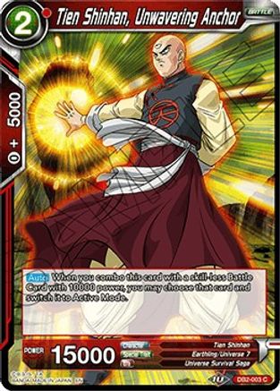 Tien Shinhan, Unwavering Anchor (DB2-003) - Draft Box 05 Divine Multiverse Foil