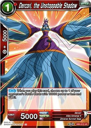 Dercori, the Unstoppable Shadow (DB2-015) - Draft Box 05 Divine Multiverse Foil
