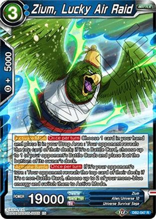 Zium, Lucky Air Raid (DB2-047) - Draft Box 05 Divine Multiverse