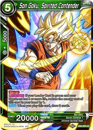 Son Goku, Spirited Contender (DB2-065) - Draft Box 05 Divine Multiverse
