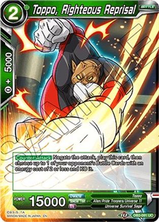 Toppo, Righteous Reprisal (DB2-091) - Draft Box 05 Divine Multiverse