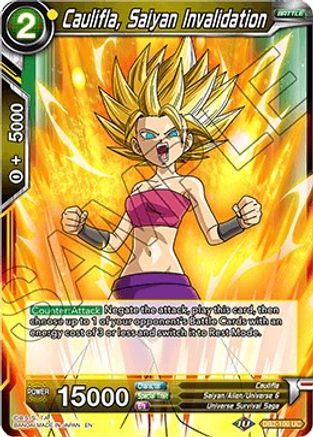 Caulifla, Saiyan Invalidation (DB2-100) - Draft Box 05 Divine Multiverse Foil