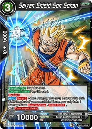 Saiyan Shield Son Gohan (DB2-132) - Draft Box 05 Divine Multiverse