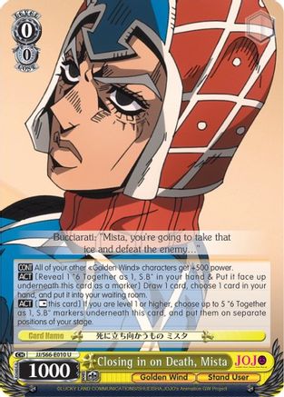 Closing in on Death, Mista (JJ/S66-E010 U) - JoJo's Bizarre Adventure: Golden Wind