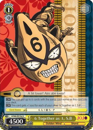 6 Together as 1, S.B (E) (JJ/S66-E014e U) - JoJo's Bizarre Adventure: Golden Wind