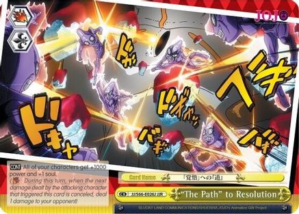 "The Path" to Resolution (JJR) (Gold Stamp) (JJ/S66-E026J JJR) - JoJo's Bizarre Adventure: Golden Wind