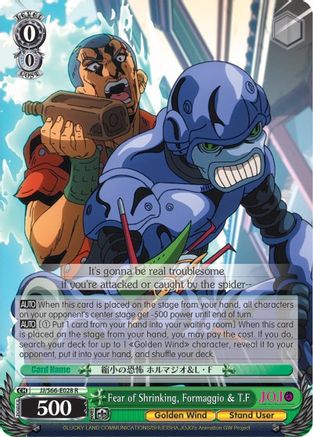 Fear of Shrinking, Formaggio & T.F (JJ/S66-E028 R) - JoJo's Bizarre Adventure: Golden Wind
