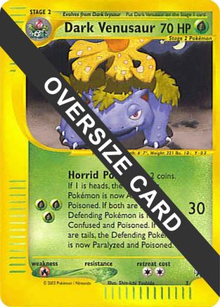 Dark Venusaur 007 Jumbo Cards - Promo