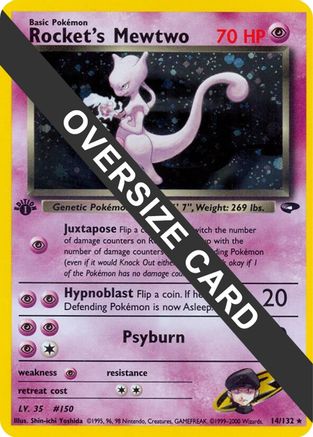 Rocket's Mewtwo 014/132 - Holofoil Jumbo Cards - Promo