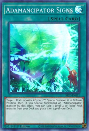 Adamancipator Signs (SESL-EN011) - Secret Slayers 1st Edition